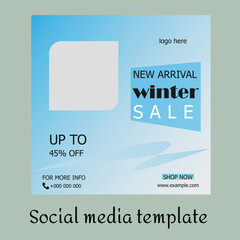 new arrival social media banner