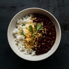 Dish of Rice and Beans