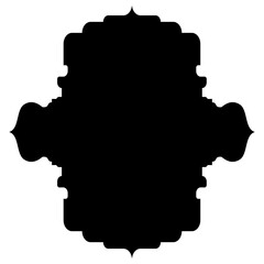 Islamic Label Emblem Shape Glyph Pictogram symbol visual illustration