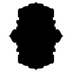 Islamic Label Emblem Shape Glyph Pictogram symbol visual illustration