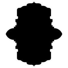 Islamic Label Emblem Shape Glyph Pictogram symbol visual illustration