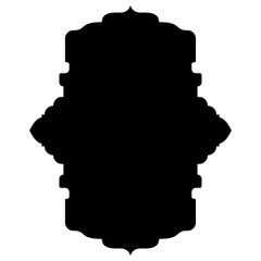 Islamic Label Emblem Shape Glyph Pictogram symbol visual illustration
