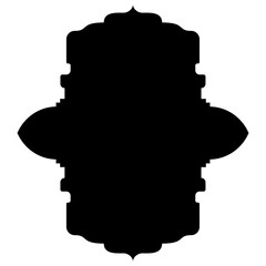 Islamic Label Emblem Shape Glyph Pictogram symbol visual illustration