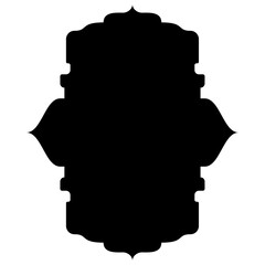 Islamic Label Emblem Shape Glyph Pictogram symbol visual illustration