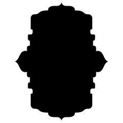 Islamic Label Emblem Shape Glyph Pictogram symbol visual illustration