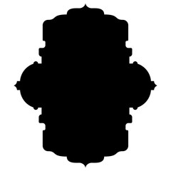 Islamic Label Emblem Shape Glyph Pictogram symbol visual illustration