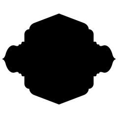 Islamic Label Emblem Shape Glyph Pictogram symbol visual illustration