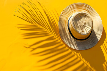 Creative trendy summertime banner mockup. Summer shopping sales and vacation concept.