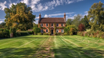 Fototapeta na wymiar b'A Beautiful English Country House'