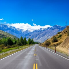 b'Road through the mountains'