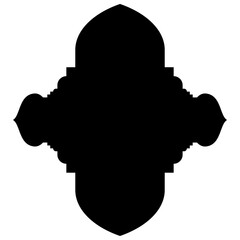 Islamic Label Emblem Shape Glyph Pictogram symbol visual illustration