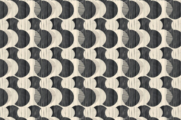 Seamless geometric minimalistic scandinavian pattern
