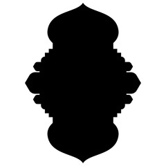 Islamic Label Emblem Shape Glyph Pictogram symbol visual illustration