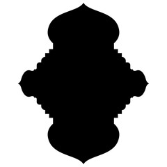 Islamic Label Emblem Shape Glyph Pictogram symbol visual illustration