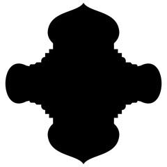 Islamic Label Emblem Shape Glyph Pictogram symbol visual illustration