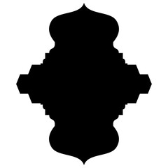 Islamic Label Emblem Shape Glyph Pictogram symbol visual illustration