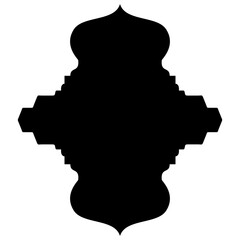Islamic Label Emblem Shape Glyph Pictogram symbol visual illustration