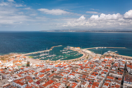 Aerial View over Calasetta, Sant'Antioco, Province of South Sardinia