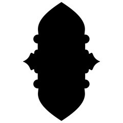 Islamic Label Emblem Shape Glyph Pictogram symbol visual illustration