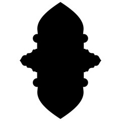 Islamic Label Emblem Shape Glyph Pictogram symbol visual illustration