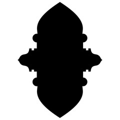 Islamic Label Emblem Shape Glyph Pictogram symbol visual illustration