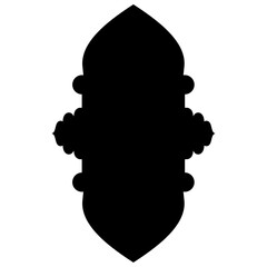 Islamic Label Emblem Shape Glyph Pictogram symbol visual illustration