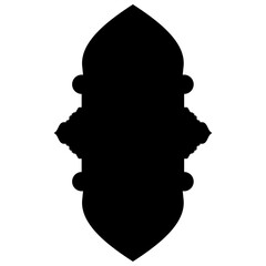 Islamic Label Emblem Shape Glyph Pictogram symbol visual illustration