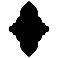 Islamic Label Emblem Shape Glyph Pictogram symbol visual illustration Timeless Pictogram Symbols: Traditional Turkish, Iranian, and Arabic Design for Ramadan & Eid Emblems