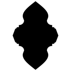 Islamic Label Emblem Shape Glyph Pictogram symbol visual illustration