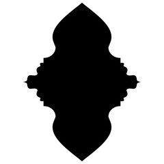Islamic Label Emblem Shape Glyph Pictogram symbol visual illustration