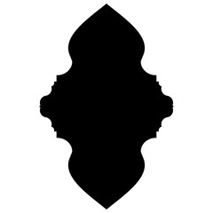 Islamic Label Emblem Shape Glyph Pictogram symbol visual illustration