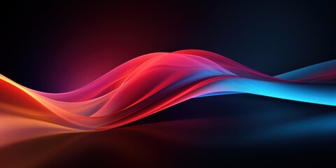 Naklejka premium a colorful wave of light
