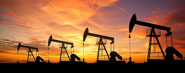 Fototapeta premium An investors conference on the future of oil, with speakers discussing profitable strategies in a postcarbon world
