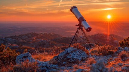 Telescope, astronomy, stargazing, observation, celestial, stars, planets, galaxies, universe, exploration, magnification, lens, optics, viewing, skywatching, astronomical, space, cosmology