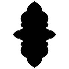 Islamic Label Emblem Shape Glyph Pictogram symbol visual illustration