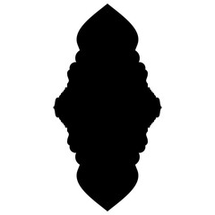 Islamic Label Emblem Shape Glyph Pictogram symbol visual illustration