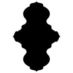 Islamic Label Emblem Shape Glyph Pictogram symbol visual illustration