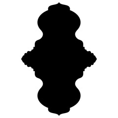 Islamic Label Emblem Shape Glyph Pictogram symbol visual illustration