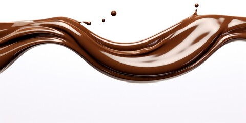 a liquid chocolate splashing