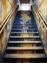 Fototapeta premium a staircase with dirt on it