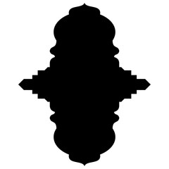 Islamic Label Emblem Shape Glyph Pictogram symbol visual illustration