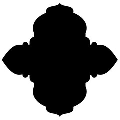 Islamic Label Emblem Shape Glyph Pictogram symbol visual illustration