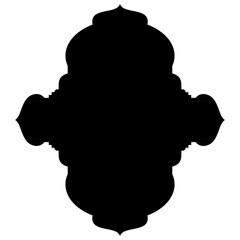 Islamic Label Emblem Shape Glyph Pictogram symbol visual illustration