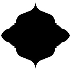 Islamic Label Emblem Shape Glyph Pictogram symbol visual illustration