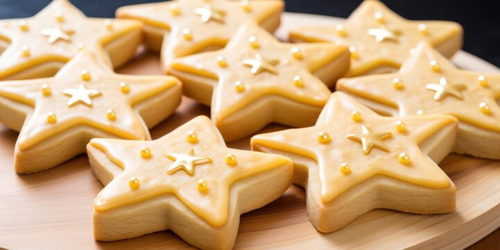 a group of cookies with frosting