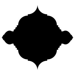 Islamic Label Emblem Shape Glyph Pictogram symbol visual illustration