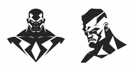 Minimal designs isolated on white background. Vector illustration. AI generated.