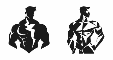 Minimal designs isolated on white background. Vector illustration. AI generated.