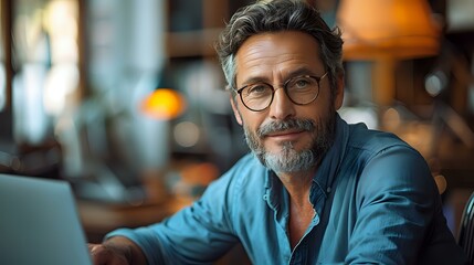 Fototapeta premium Positive and upbeat professional interaction in modern workplace