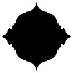 Islamic Label Emblem Shape Glyph Pictogram symbol visual illustration